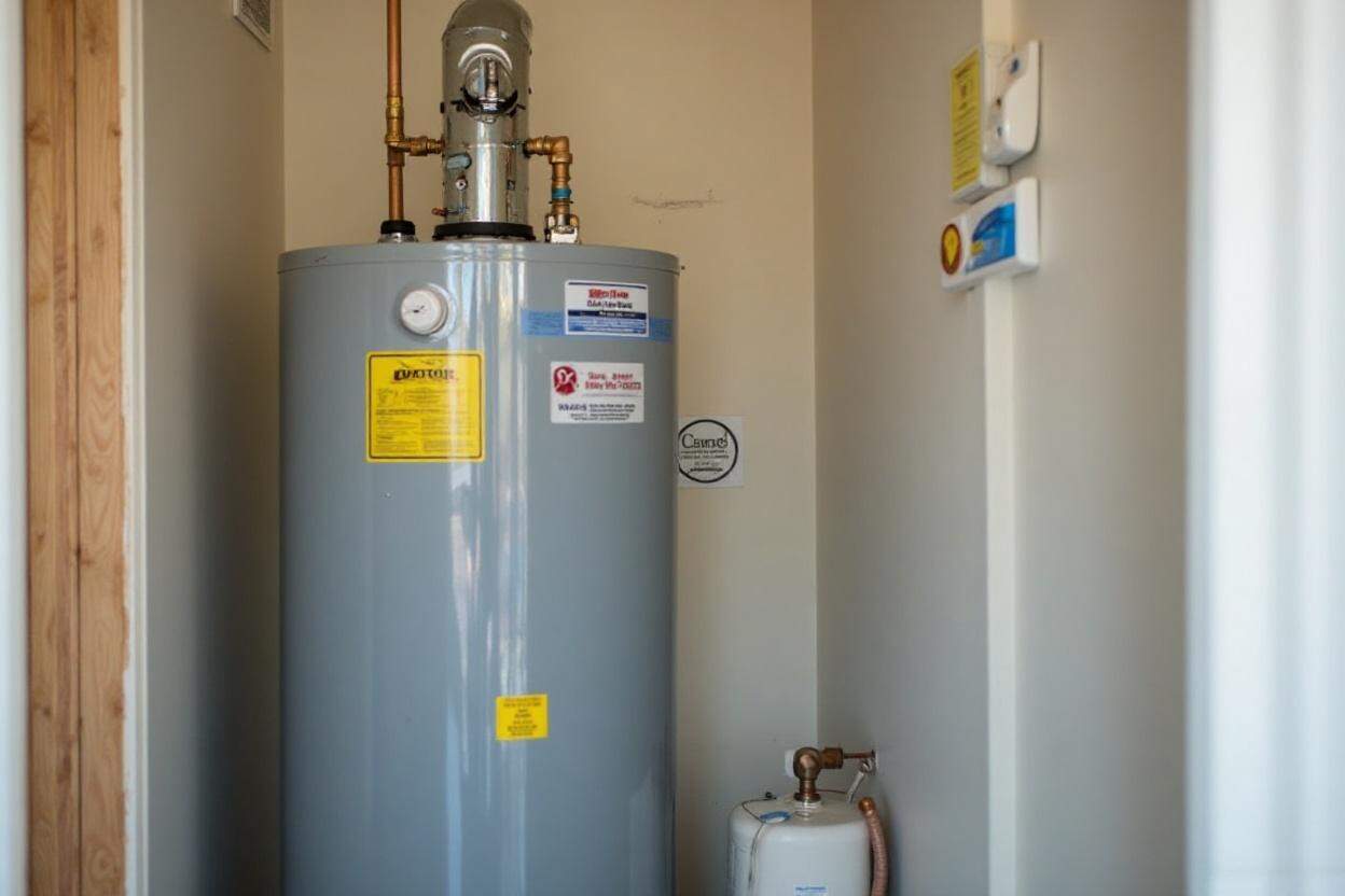 Water heater installation during new construction in Bandera TX