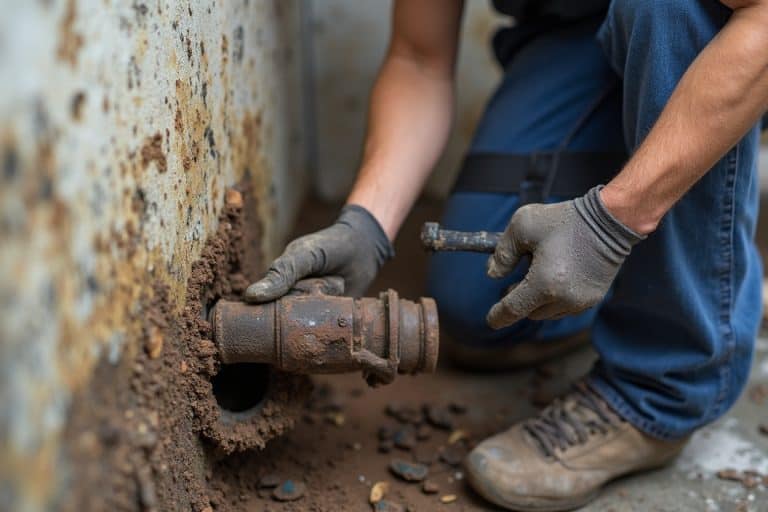 Cast iron drain pipe repair in Boerne Texas